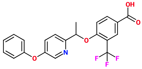 (image for) MC085480 4-[1-(5-Phenoxy-pyridin-2-yl)-ethoxy]-3-trifluoromethyl-benzoic acid